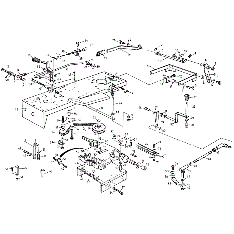 1994 S-T & 1000 SERIES WESTWOOD TRACTORS	 (1994) Parts Diagram, Transmission