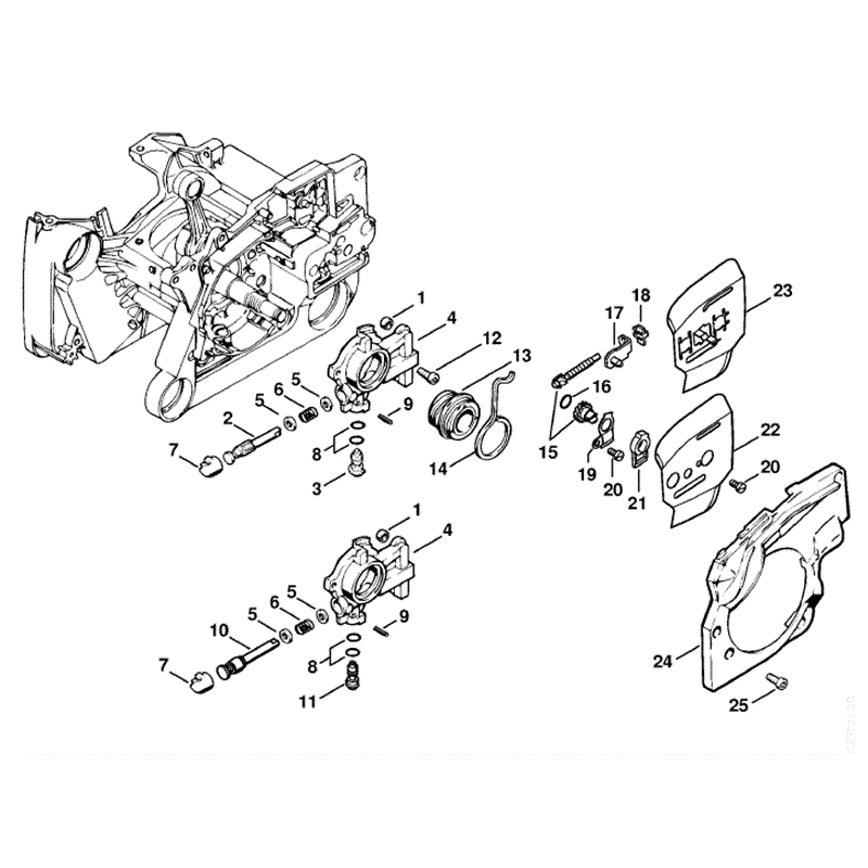 Stihl MS 650 Chainsaw (MS650 Magnum BR) Parts Diagram, Oil Pump