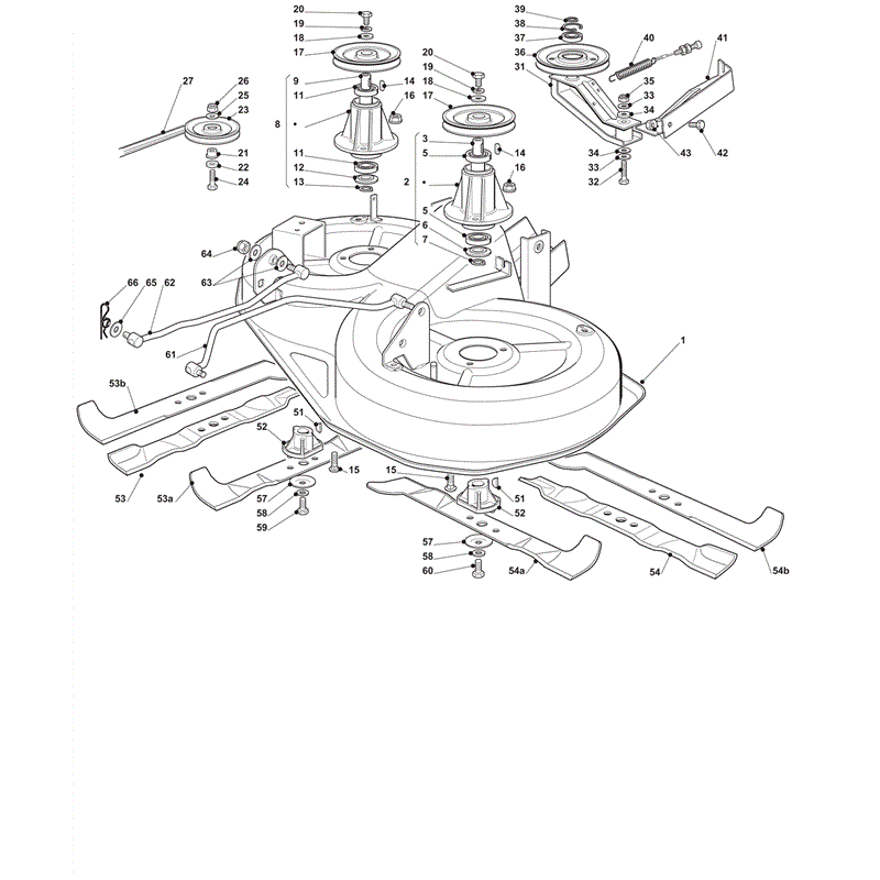 Castel / Twincut / Lawnking PG140 (2012) Parts Diagram, Cutting Plate