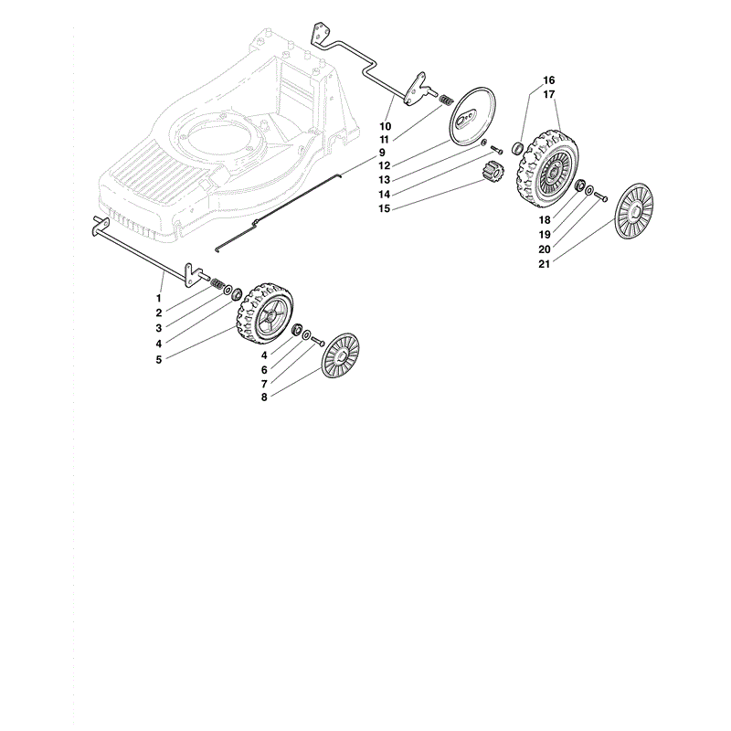 Mountfield SP555 (Honda GCV160) (2010) Parts Diagram, Page 6