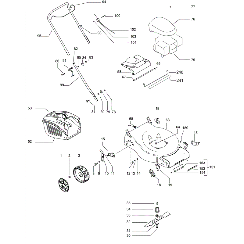 McCulloch M40-450C (09-2010) Parts Diagram, Page 1