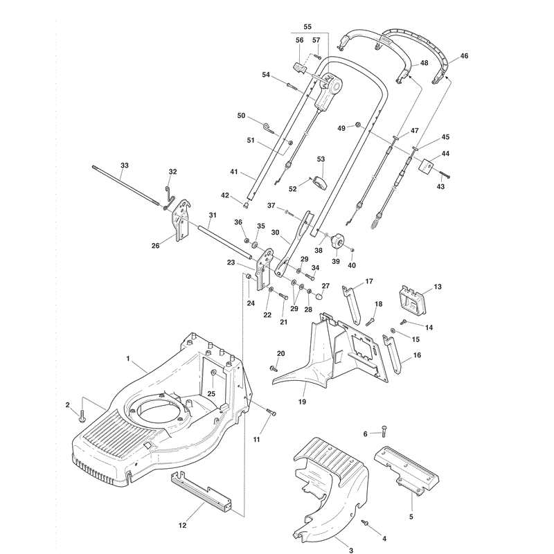 Mountfield M554-ES (2010) Parts Diagram, Page 2