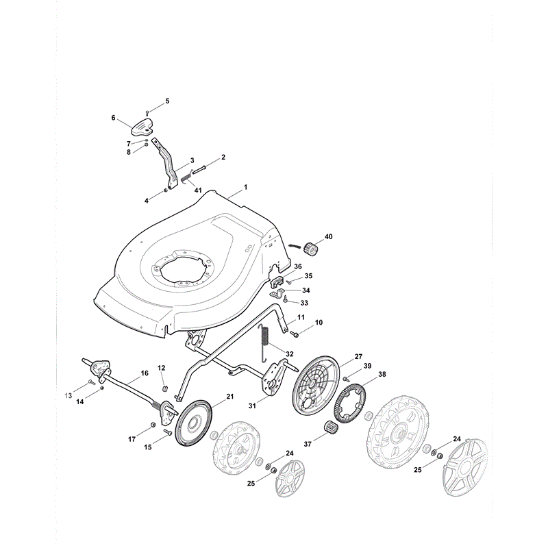 Mountfield EL4800PD-BW (2011) Parts Diagram, Page 1