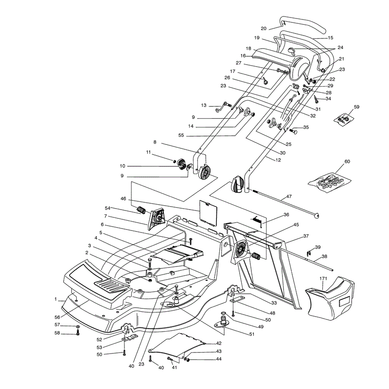 Castel / Twincut / Lawnking PAN504 (2005) Parts Diagram, Page 1