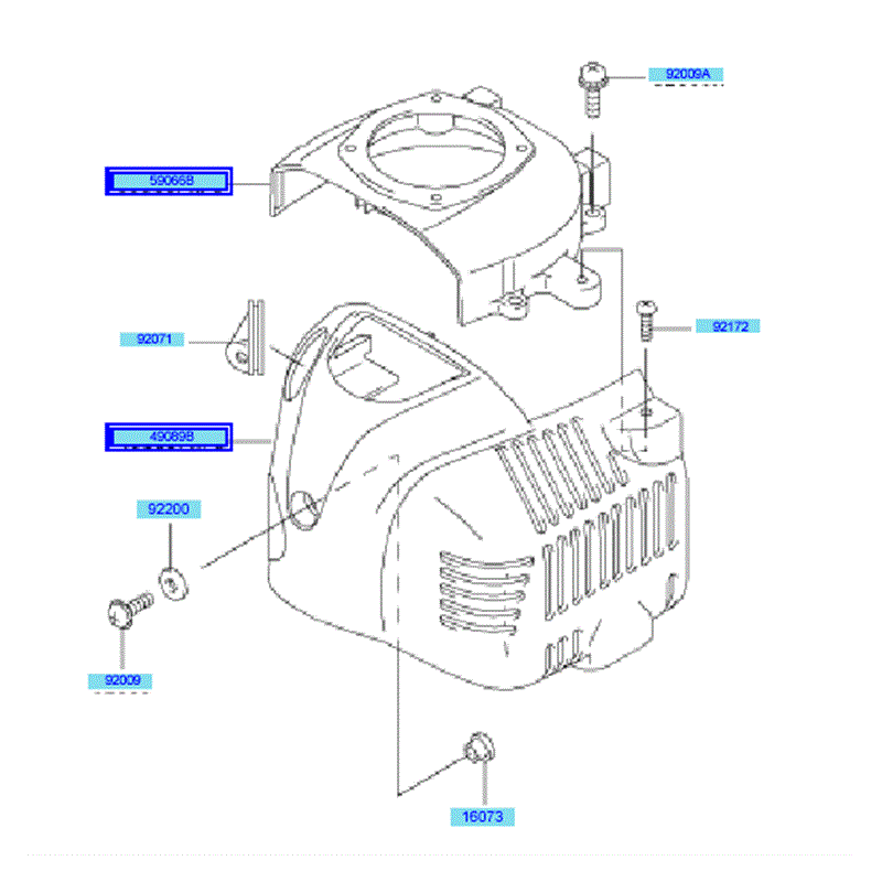 Kawasaki KHS750A  (HB750B-AS50) Parts Diagram, Cooling Equipment