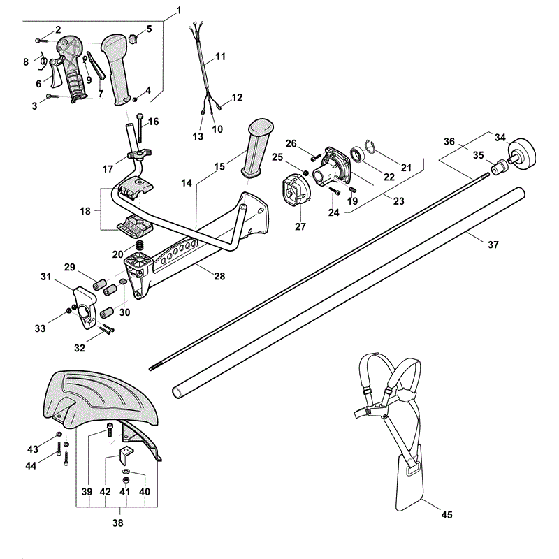 Mountfield MB 3502 Petrol Brushcutter [283821003/MO8] (2008) Parts Diagram, Page 2