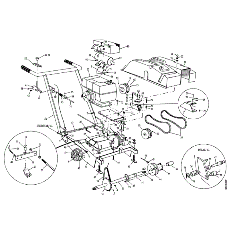 Hayter Condor (511L) Parts Diagram, Mainframe Assy