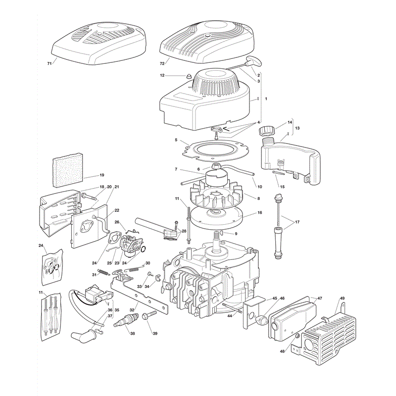 Castel / Twincut / Lawnking SV150-T (2009) Parts Diagram, Page 1