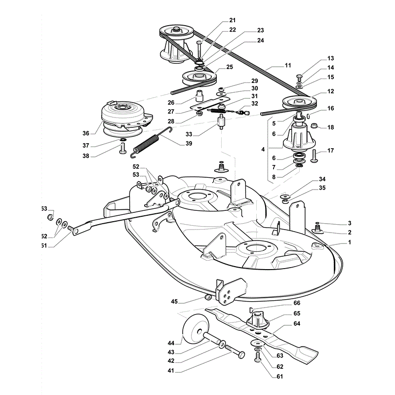 Mountfield 1538H-SD Lawn Tractor (2011) Parts Diagram, Page 7