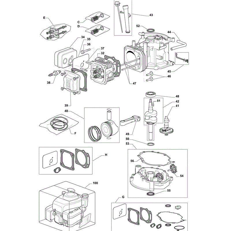 Castel / Twincut / Lawnking WBE0701-SILENT (2010) Parts Diagram, Page 2