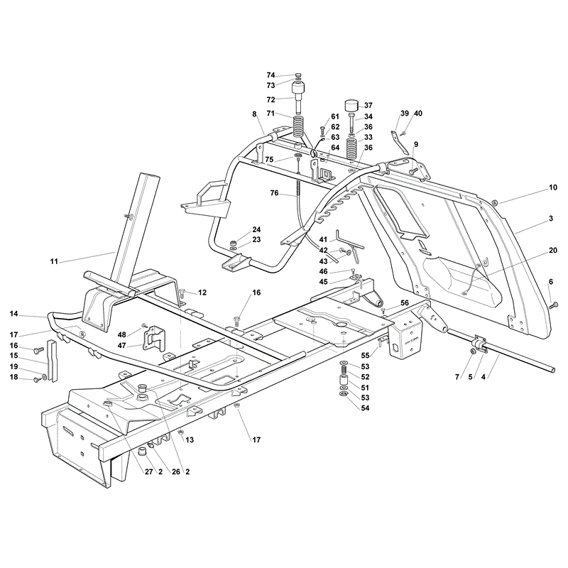 Mountfield 1228 Ride-on (2010) Parts Diagram, Page 1