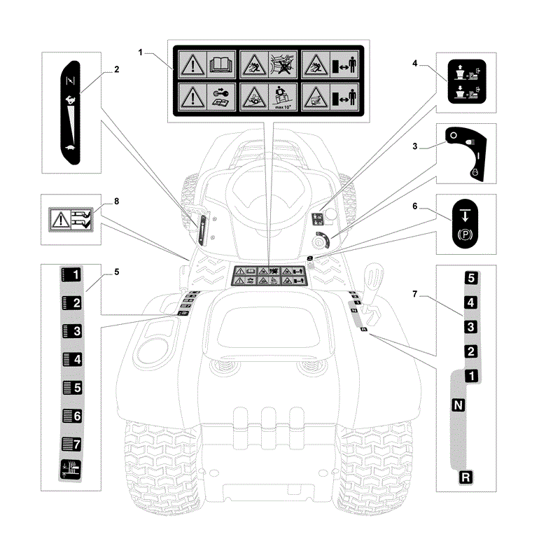 Mountfield 1538H-SD Lawn Tractor (2010) Parts Diagram, Page 11