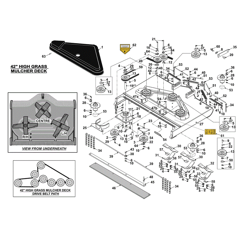 Countax 42" HGM DECK FROM 2011 (2011) Parts Diagram, Page 1
