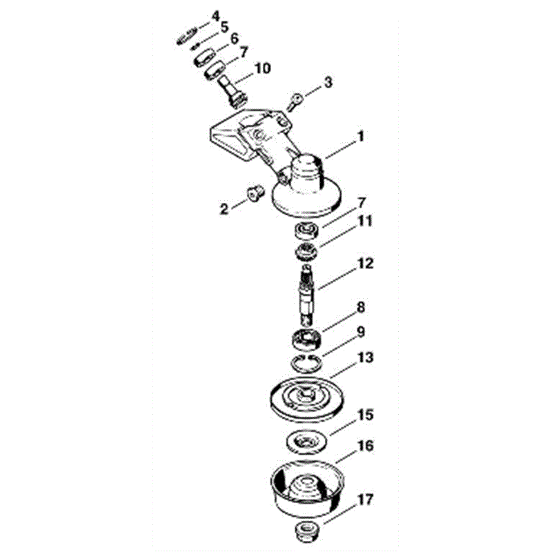 Stihl FS 85 Brushcutter (FS85) Parts Diagram, U_-Gear head FS 80, FS85