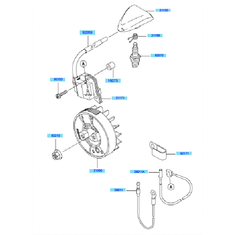 Kawasaki KBL27A (HA027G-AS51) Parts Diagram, Electric Equipment