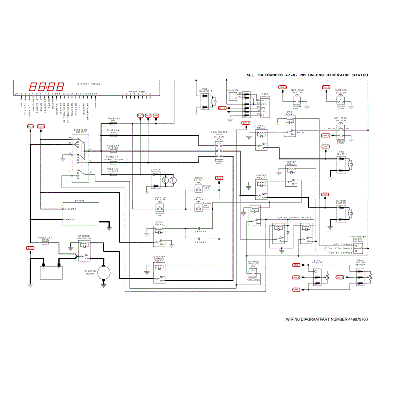 Countax C Series Kawasaki Lawn Tractor  2013 - 2015 (2013 - 2015) Parts Diagram, WIRING DIAGRAM