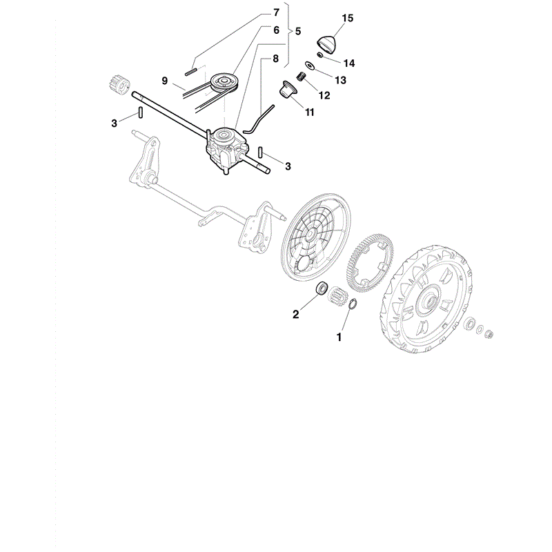Mountfield 462PD Petrol Rotary Mower (2010) Parts Diagram, Page 7