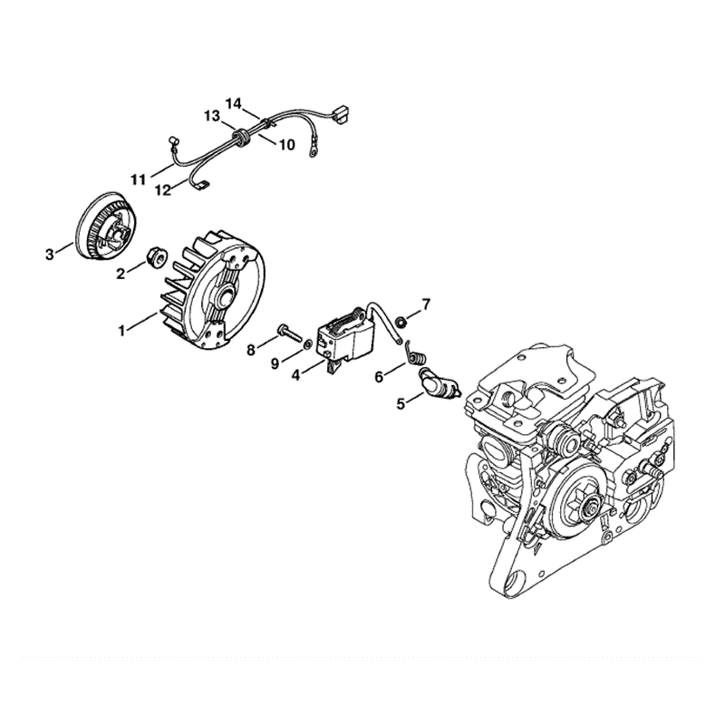 Stihl MS 280 Chainsaw (MS280 IZ) Parts Diagram, Ignition System