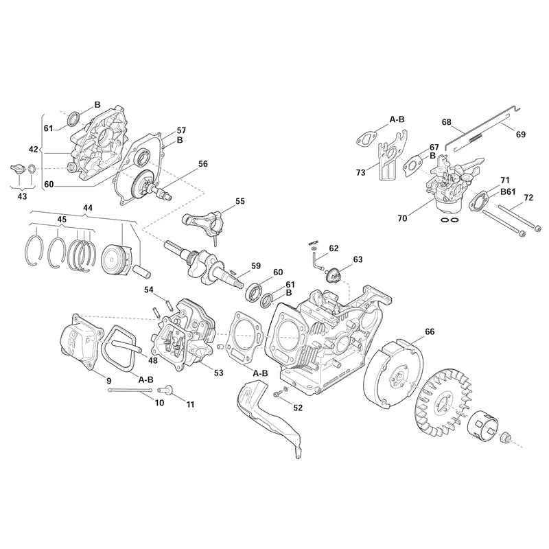 Castel / Twincut / Lawnking LC170 (2010) Parts Diagram, Page 2
