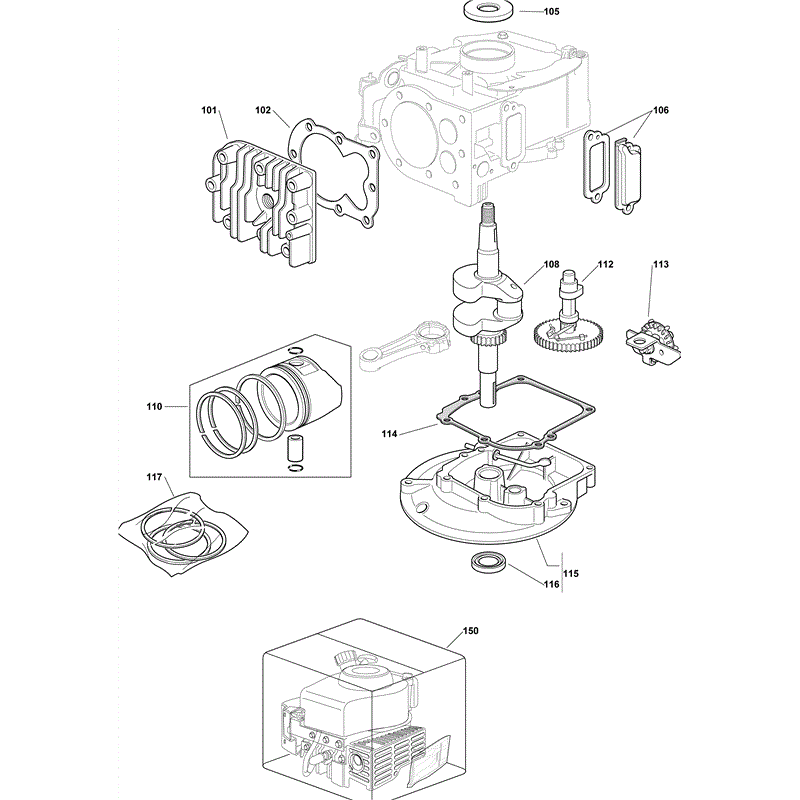 Mountfield HP184 (2011) Parts Diagram, Page 10