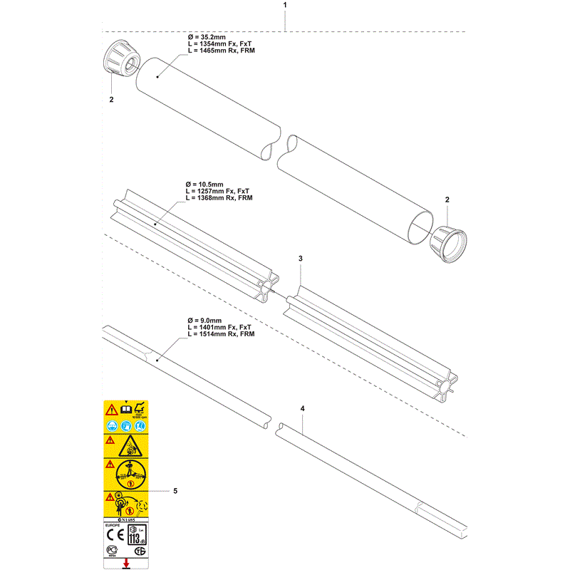 Husqvarna  355RX (2011) Parts Diagram, Page 3