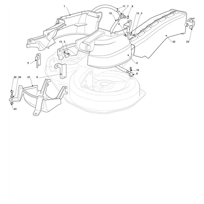 Castel / Twincut / Lawnking XG170HD (2012) Parts Diagram, Guards and Conveyor
