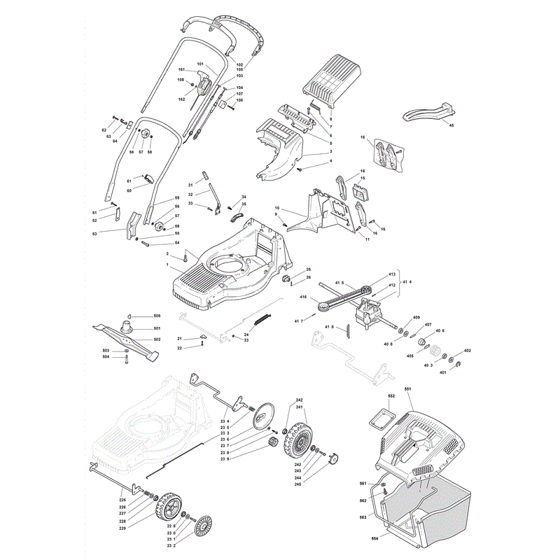 Mountfield M5030PD  (2008) Parts Diagram, Page 1