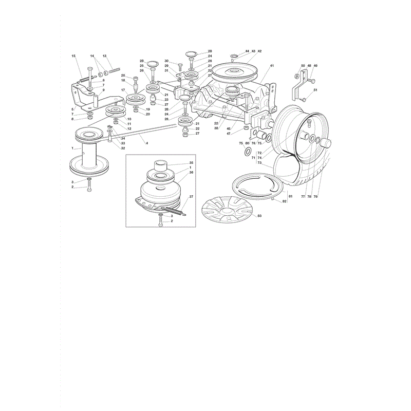 Castel / Twincut / Lawnking CT13.5-90 (2008) Parts Diagram, Engine B&S 11.5, 12.5, 13.5 hp