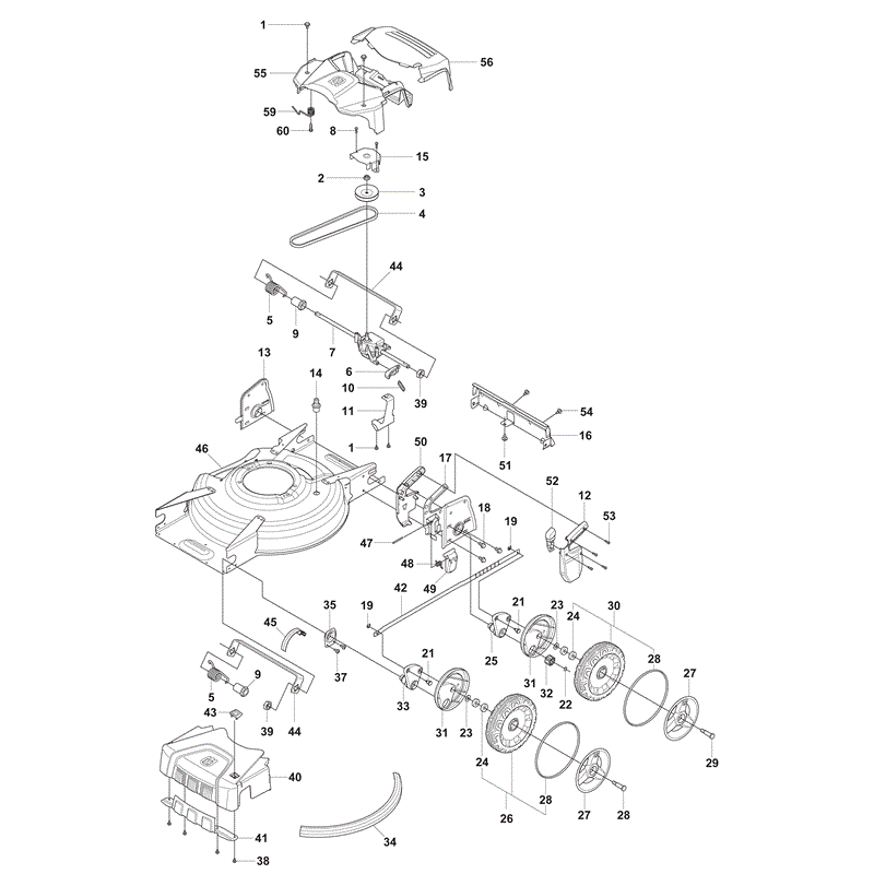 Husqvarna  LC53BE (2010) Parts Diagram, Page 1