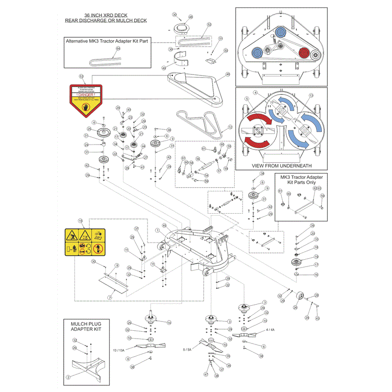 Countax XRD 36" DECK 06/2014 - 10/2014 (06/2014 - 10/2014) Parts Diagram, Page 1