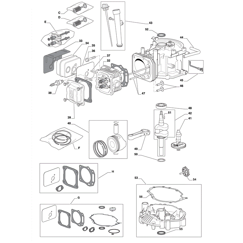 Castel / Twincut / Lawnking WBE0704-RO (2009) Parts Diagram, Page 2