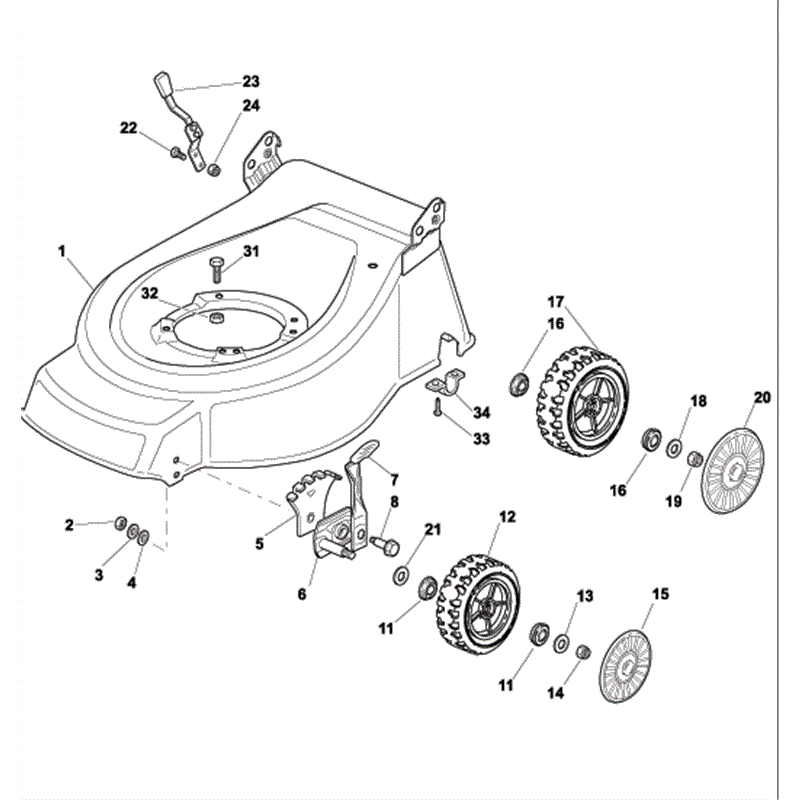 Mountfield S460PD (2009) Parts Diagram, Page 1
