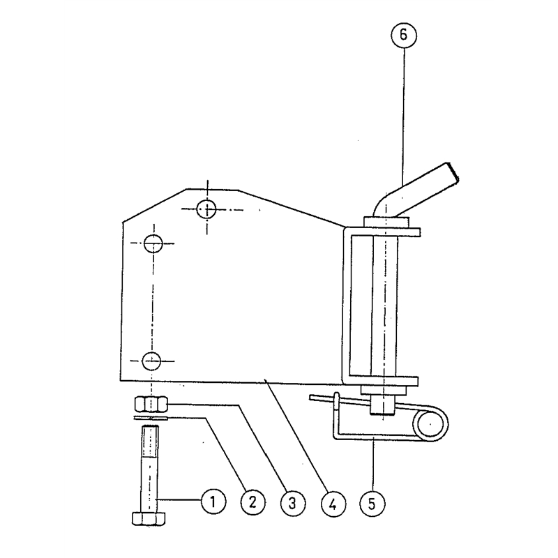Bertolini 207 (207) Parts Diagram, Fix plate (Drag bar)