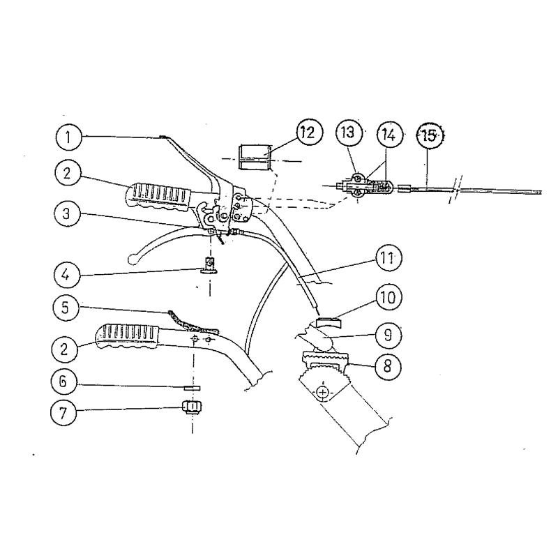 Bertolini 208 (208) Parts Diagram, Handle kit