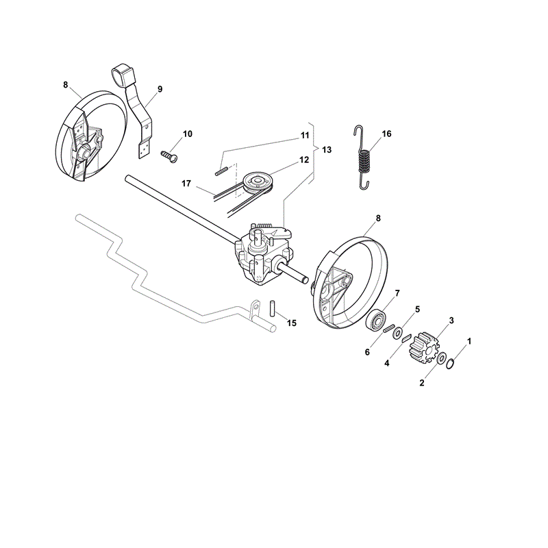 Mountfield SP454 (RM45 140cc OHV) (2013) Parts Diagram, Page 5