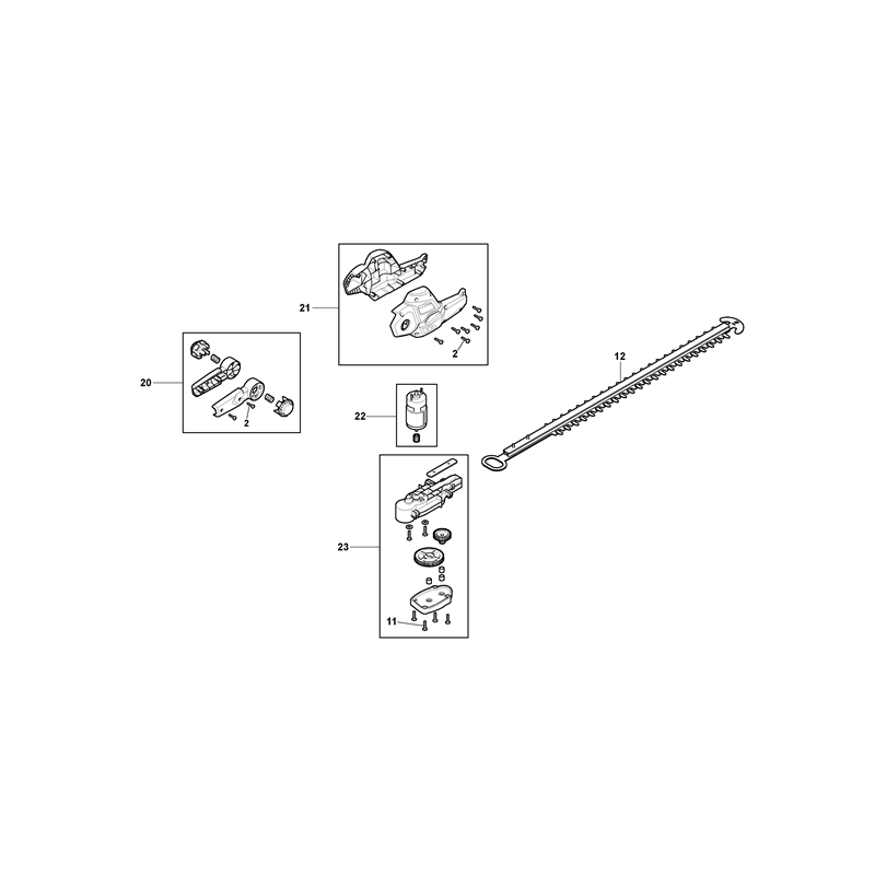 Mountfield MMT 20 Li (271724203-MUK [2021-2022]) Parts Diagram, Pole Hedge Trimmer