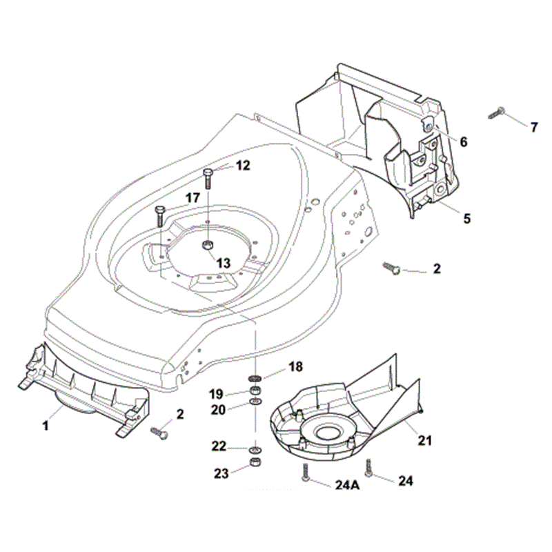 Mountfield SP536 (RM55 160cc OHV) (2010) Parts Diagram, Page 1