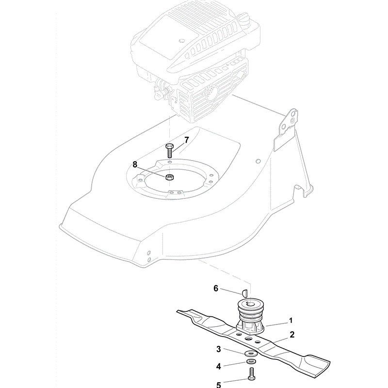 Mountfield S420PD Petrol Rotary Mower (2011) Parts Diagram, Page 8