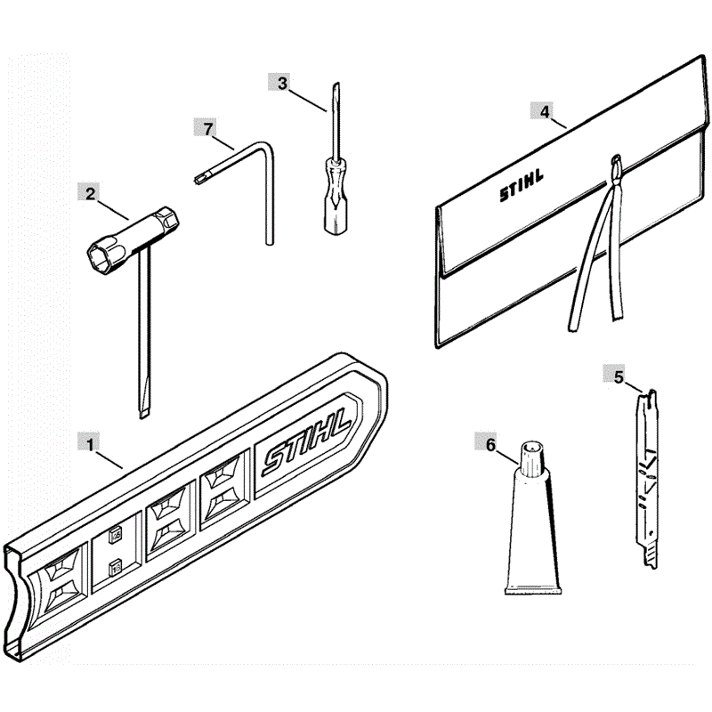 Stihl MS 210 Chainbsaw (MS210C) Parts Diagram, Tools
