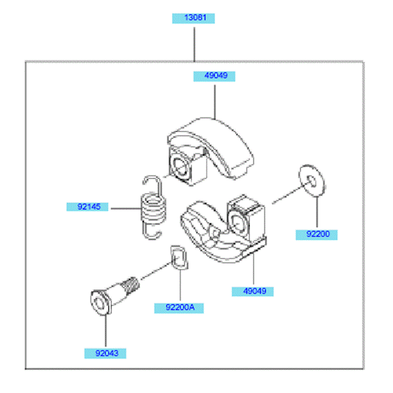 Kawasaki KBL27A (HA027G-AS51) Parts Diagram, PTO Equipment