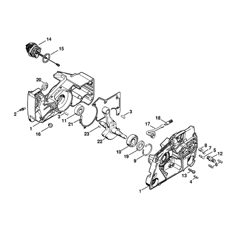 Stihl MS 880 Chainsaw (MS880) Parts Diagram, Crankcase