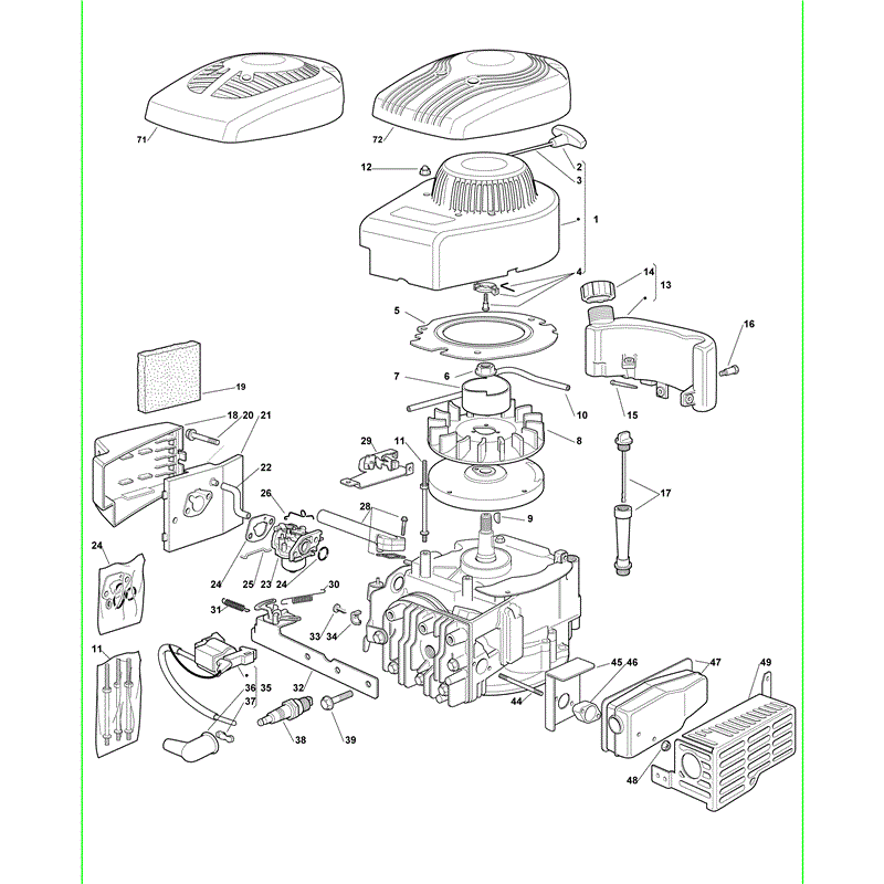 Castel / Twincut / Lawnking SV150 (2010) Parts Diagram, Page 1