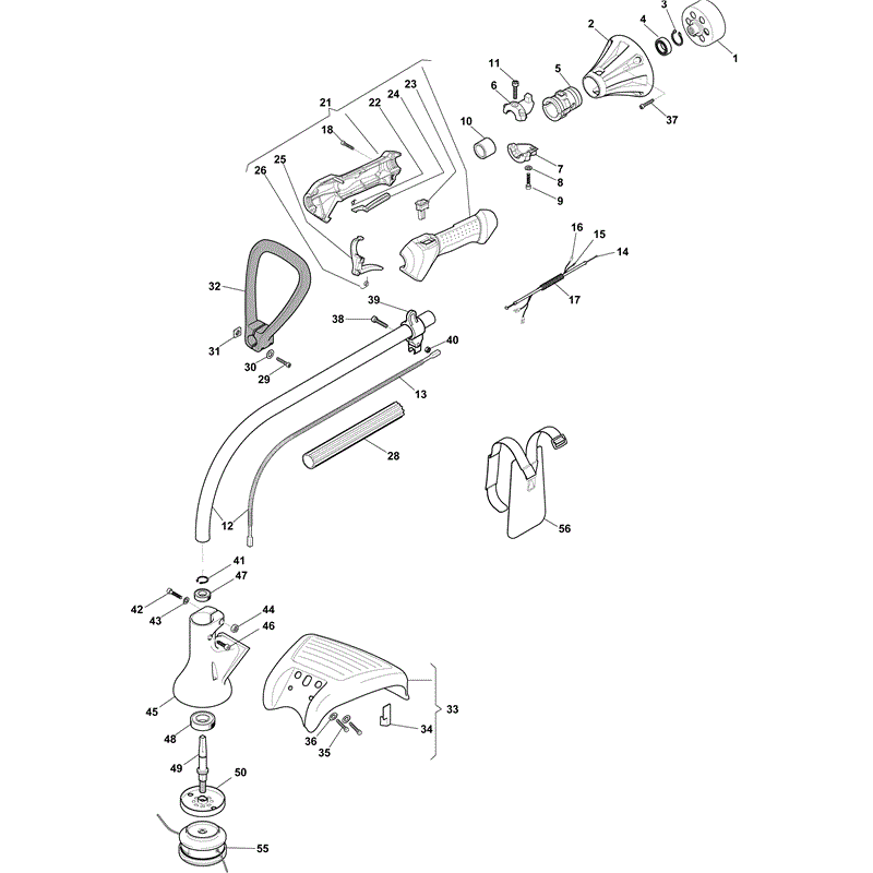 Mountfield MT 2501 Petrol Brushcutter [281410003/MO9] (2009) Parts Diagram, Page 2