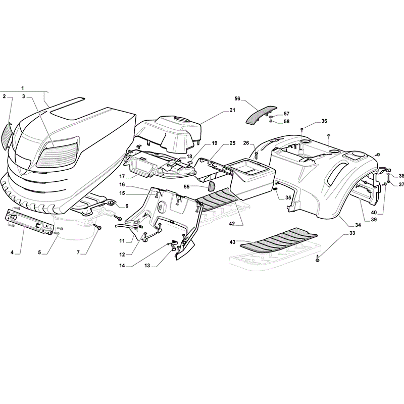 Mountfield 1538H-SD Lawn Tractor (2011) Parts Diagram, Page 2