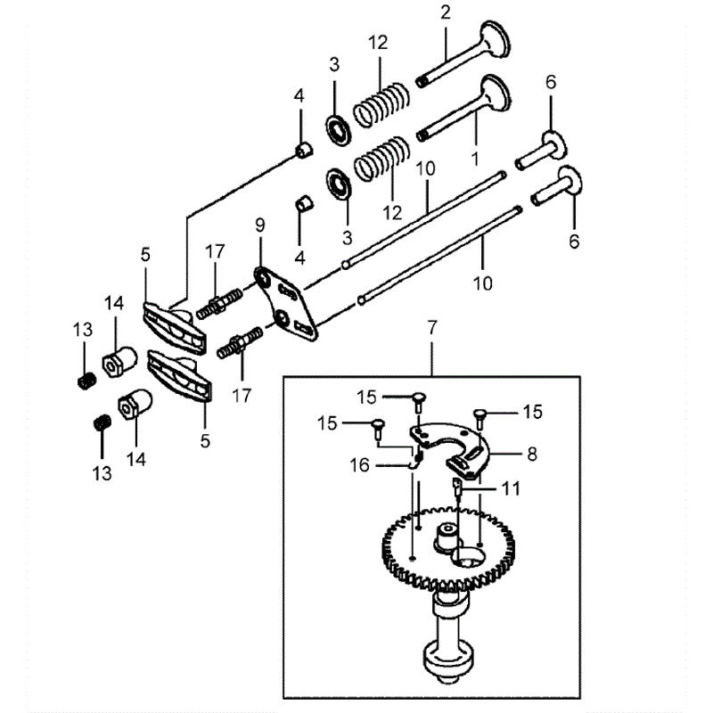 Hayter 21" Heavy Duty BBC Products (455) Parts Diagram, Piston & Crankshaft Assembly B