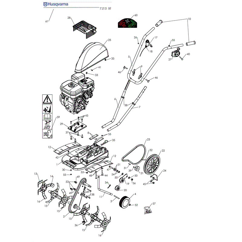 Husqvarna  T25M (2008) Parts Diagram, Page 1