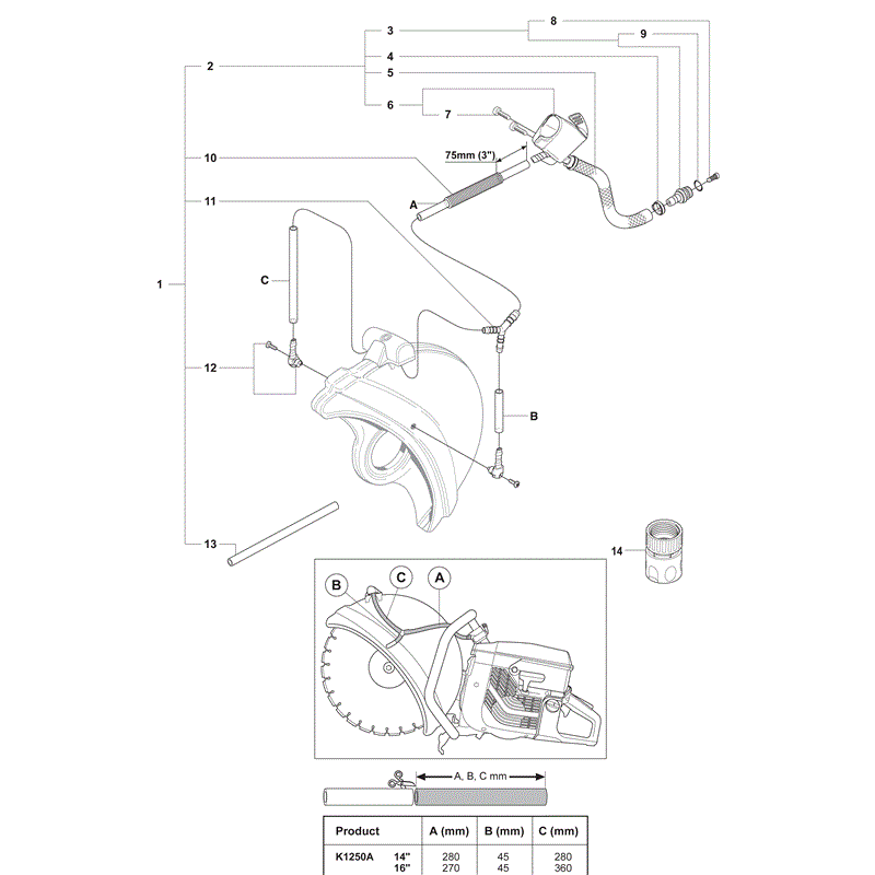 Husqvarna  K1250 (2007) Parts Diagram, Page 15