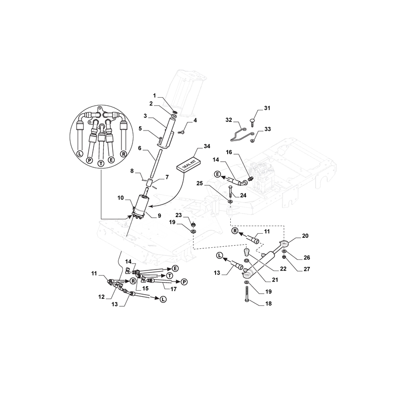 Stiga PARK PRO 740 IOX (13-6491-11 [2015-2019]) Parts Diagram, Steering_0