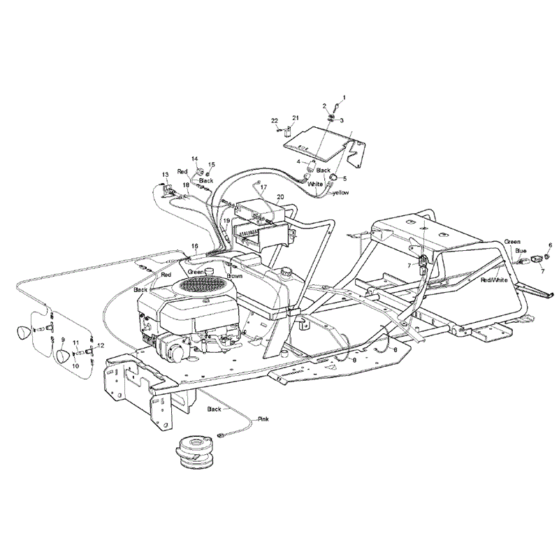 Hayter RS14/82 (14/32) (148D260000001-148D260999999) Parts Diagram, Electrics