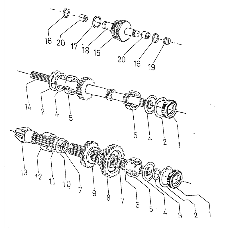 Bertolini 208 (208) Parts Diagram, Unit (Gear)